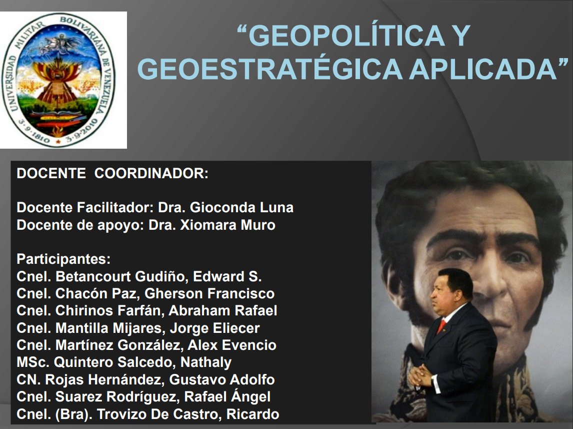 Portada de GEOPOLÍTICA Y GEOESTRATÉGICA APLICADA